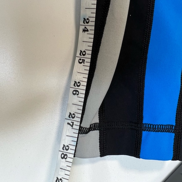 Fila Sport Contour Spiral Leggings Blue Gray and Black Size Small - Picture 10 of 10